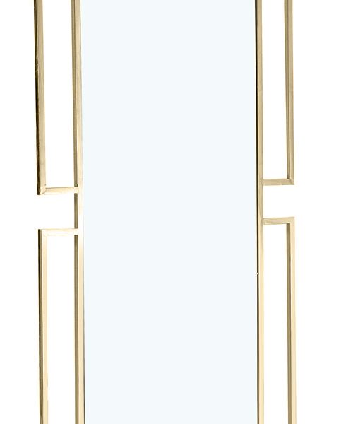 Espejo De Pared Marco Metálico Oro 180*90* Cm2