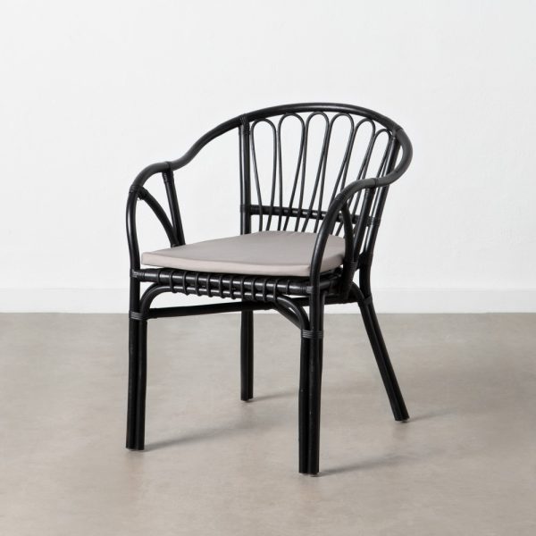 Silla Negro Ratán 57,50 X 60 X 76 Cm
