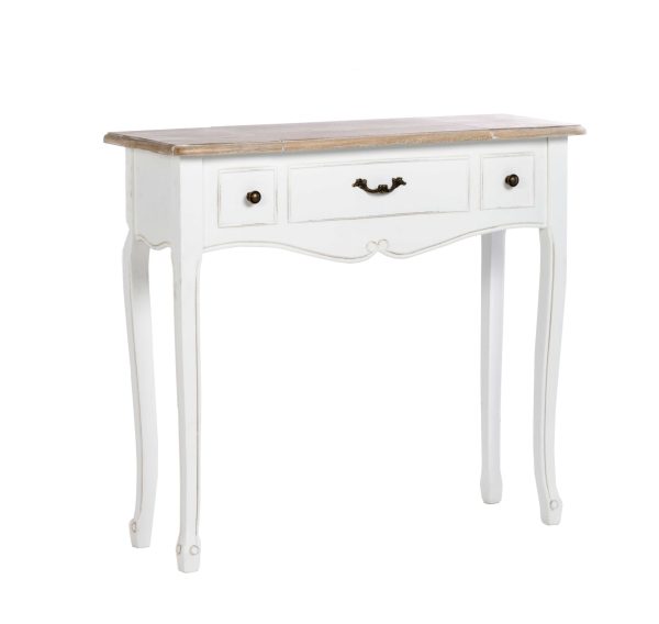 Consola Tocador Romantica Con Espejo 90*30*80