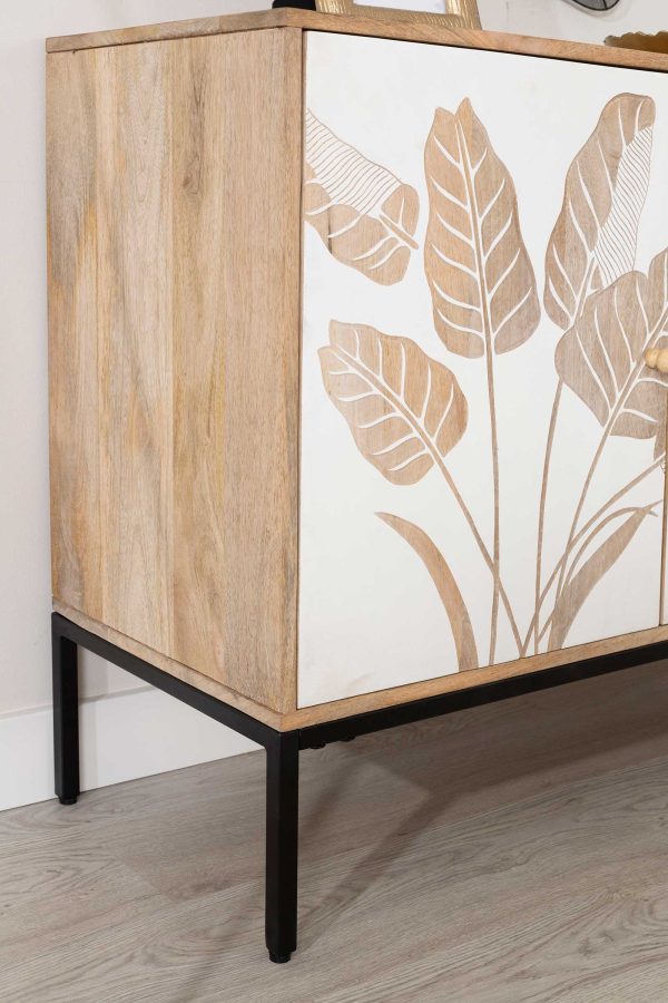 Aparador Mango Con Patas Metal 140*40*80 Cm - Imagen 5