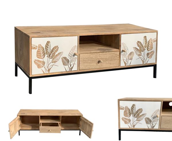 Aparador Mango Con Patas Metal 140*40*80 Cm - Imagen 10