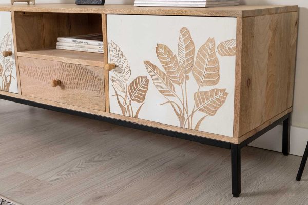 Aparador Mango Con Patas Metal 140*40*80 Cm - Imagen 12