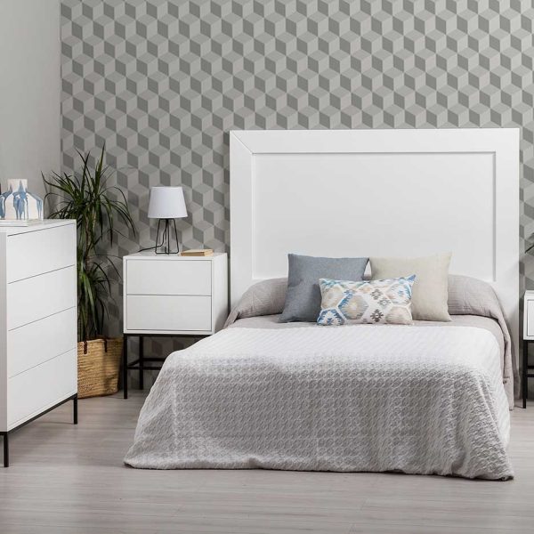 Cabecero Recto Cama 135 Y 150 - Blanco