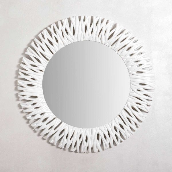 Espejo De Resina Blanco 120*120 Cm