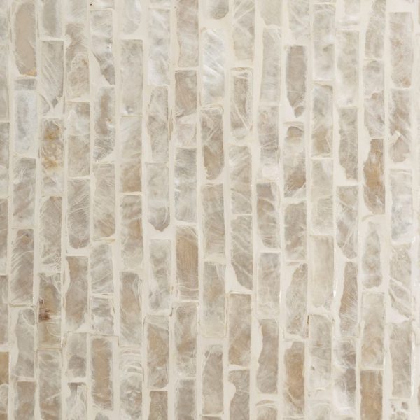 Espejo Blanco "Capiz" Decoración 186 X 7 X 100 Cm - Imagen 3