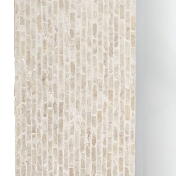 Espejo Blanco "Capiz" Decoración 186 X 7 X 100 Cm - Imagen 4