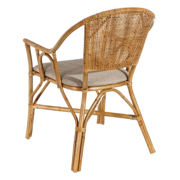 SILLA NATURAL "RATTAN" SALÓN 56 X 60 X 84 CM - Imagen 3