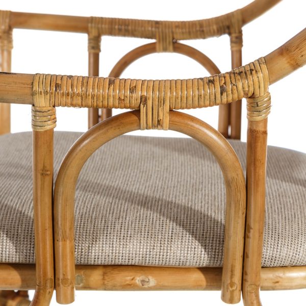 SILLA NATURAL "RATTAN" SALÓN 56 X 60 X 84 CM - Imagen 5