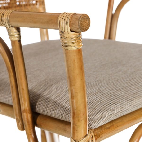 SILLA NATURAL "RATTAN" SALÓN 56 X 60 X 84 CM - Imagen 8