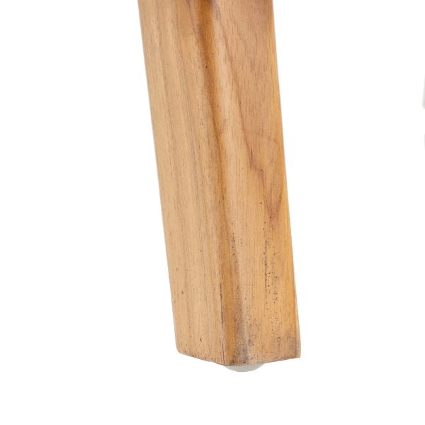 SILLA MARRÓN MADERA TECA-PIEL 50 X 52 X 83 CM - Imagen 11