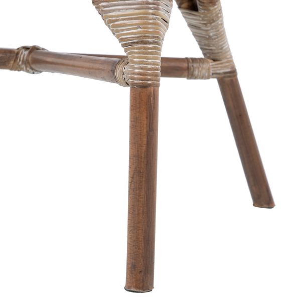 SILLA BEIGE-MARRÓN RATÁN 57 X 64 X 99 CM - Imagen 11