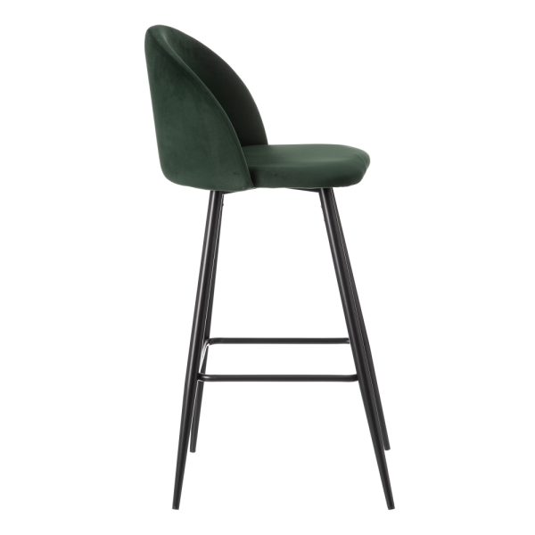 Taburete Alto Verde Oscuro Tejido-Metal 40,20 X 48,20 X 102 - Imagen 3
