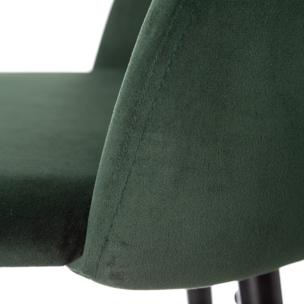 Taburete Alto Verde Oscuro Tejido-Metal 40,20 X 48,20 X 102 - Imagen 5