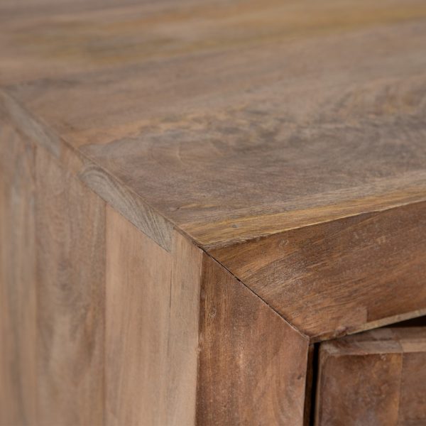 MUEBLE AUXILIAR NATURAL MADERA DE MANGO 60 X 38 X 188 CM - Imagen 4
