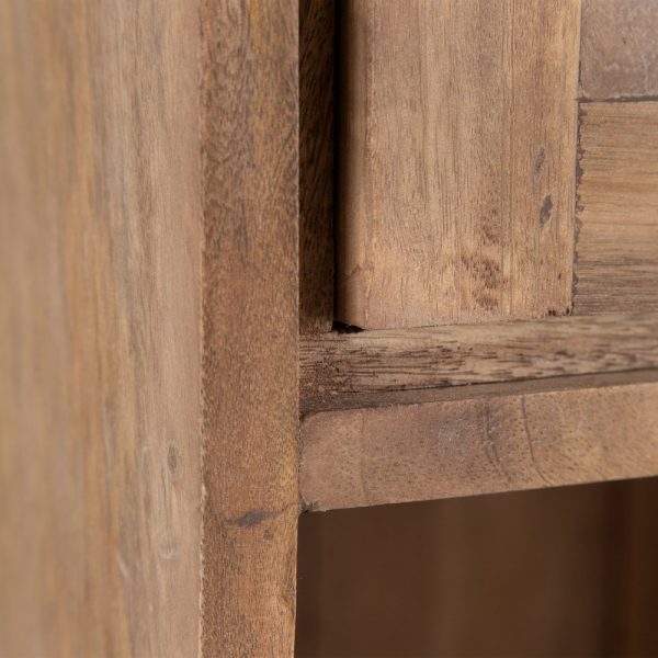 MUEBLE AUXILIAR NATURAL MADERA DE MANGO 60 X 38 X 188 CM - Imagen 7