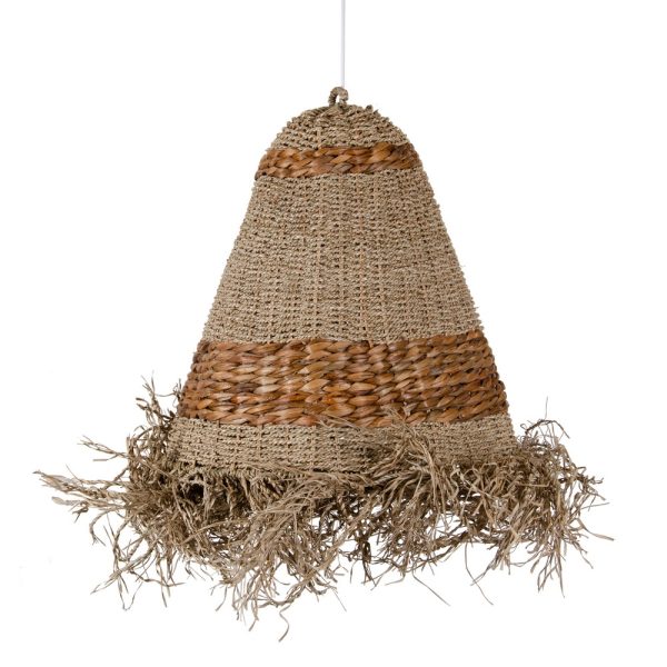 LÁMPARA TECHO NATURAL FIBRA NATURAL 66 X 66 X 67 CM
