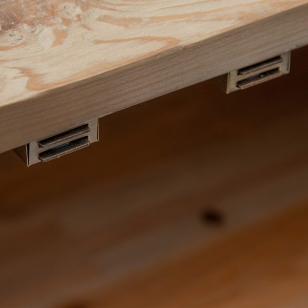 APARADOR CREMA MADERA-HIERRO SALÓN 180 X 45 X 84 CM - Imagen 7