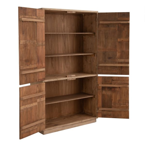 ARMARIO NATURAL MADERA DE OLMO SALÓN 122 X 44 X 210 CM - Imagen 3