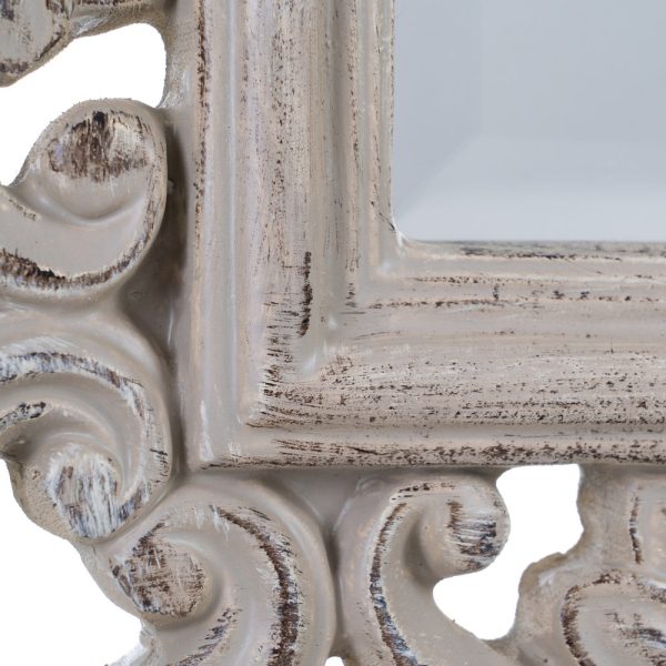 ESPEJO BLANCO ROTO PU/CRISTAL 98 X 3 X 124 CM - Imagen 6