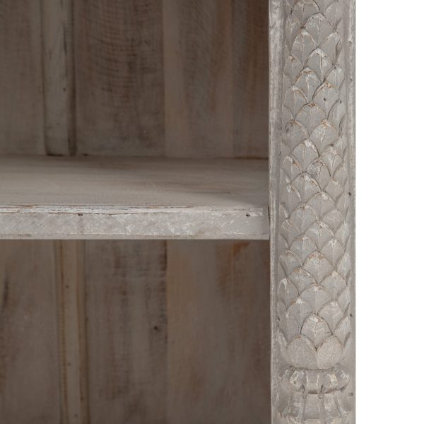 ESTANTERÍA GRIS MADERA DE MANGO SALÓN 120 X 40 X 182 CM - Imagen 8