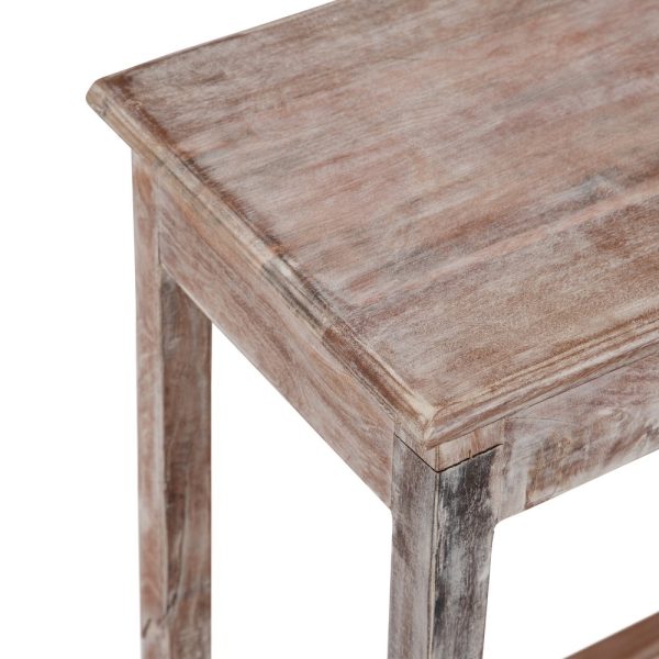 MESA AUXILIAR BLANCO ROZADO 66 X 44 X 66 CM - Imagen 3