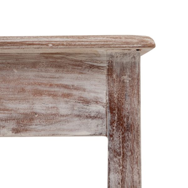 MESA AUXILIAR BLANCO ROZADO 66 X 44 X 66 CM - Imagen 4
