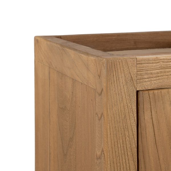 ARMARIO NATURAL MADERA DE OLMO SALÓN 122 X 46 X 210 CM - Imagen 4