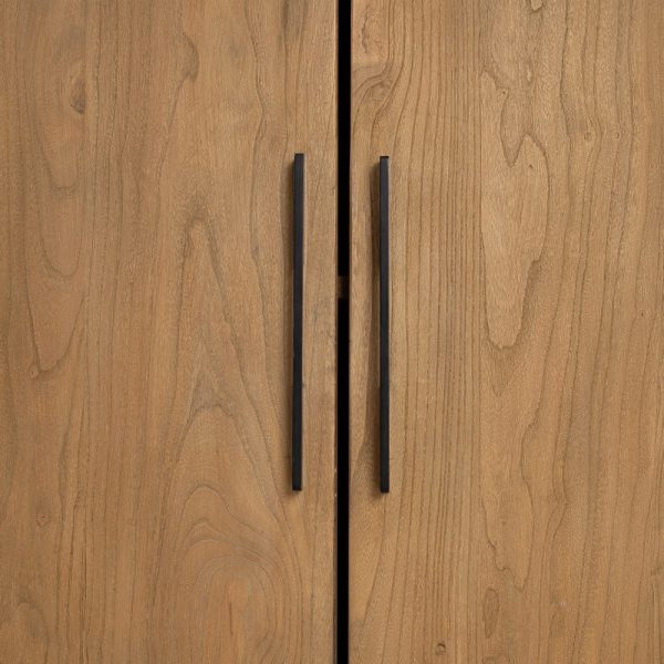 ARMARIO NATURAL MADERA DE OLMO SALÓN 122 X 46 X 210 CM - Imagen 8