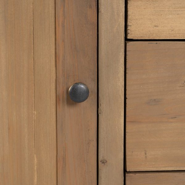 APARADOR MARRÓN MADERA DE PINO SALÓN 155 X 50 X 93 CM - Imagen 7