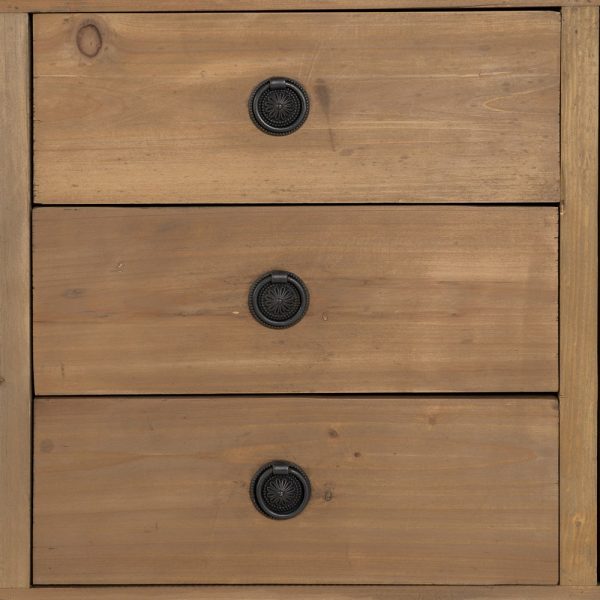 APARADOR MARRÓN MADERA DE PINO SALÓN 155 X 50 X 93 CM - Imagen 8