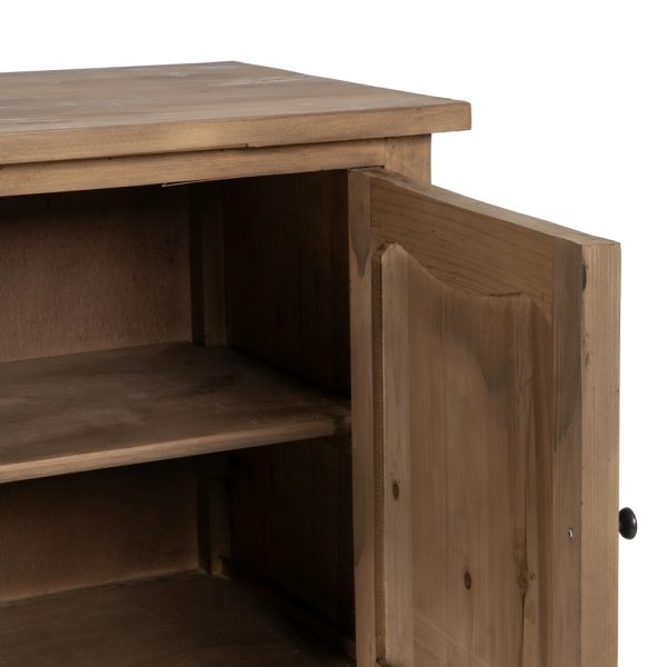 APARADOR MARRÓN MADERA DE PINO SALÓN 155 X 50 X 93 CM - Imagen 9