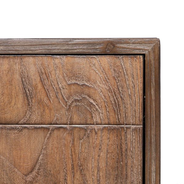 APARADOR MARRÓN MADERA-HIERRO SALÓN 179,50 X 45 X 84,50 CM - Imagen 6