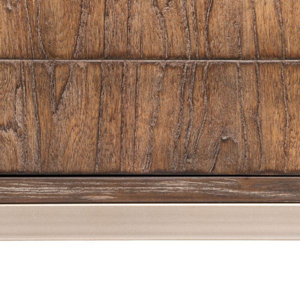 APARADOR MARRÓN MADERA-HIERRO SALÓN 179,50 X 45 X 84,50 CM - Imagen 9