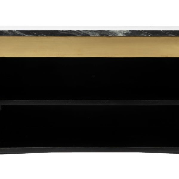 MUEBLE TV MARRÓN-NEGRO MÁRMOL/MADERA 170 X 40 X 51,50 CM - Imagen 5