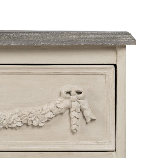 MESITA BEIGE-GRIS DM-MADERA DORMITORIO 55 X 45 X 76 CM - Imagen 5