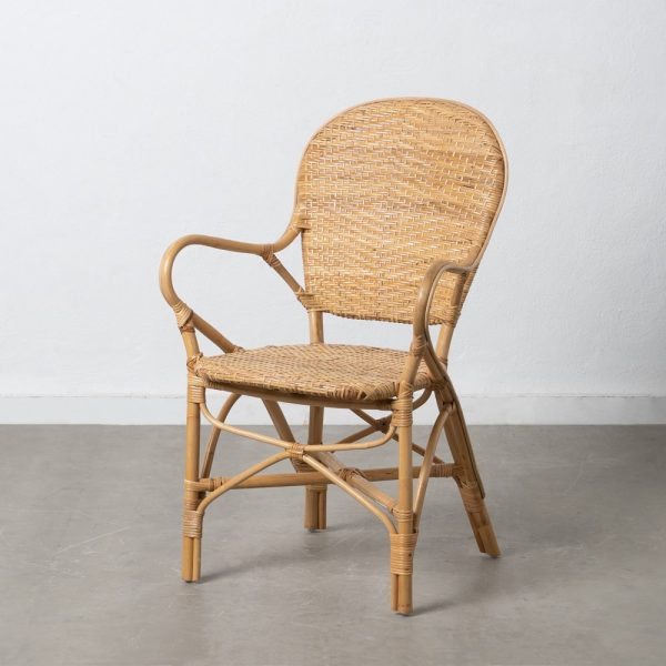 Silla Con Brazos Natural Ratán Salón 57 X 62 X 90 Cm
