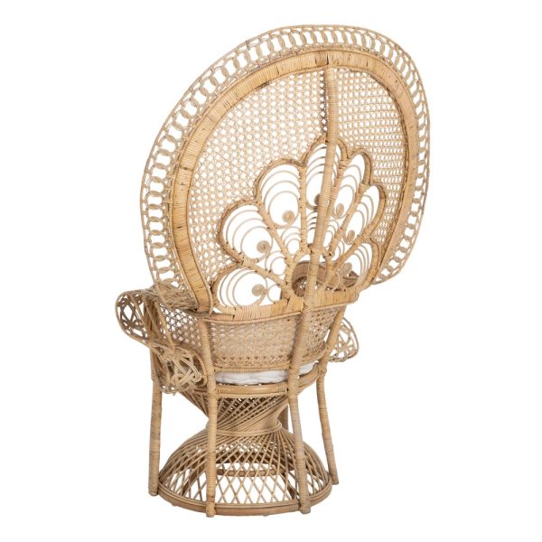 SILLÓN NATURAL RATÁN SALÓN 105 X 70 X 145 CM - Imagen 4
