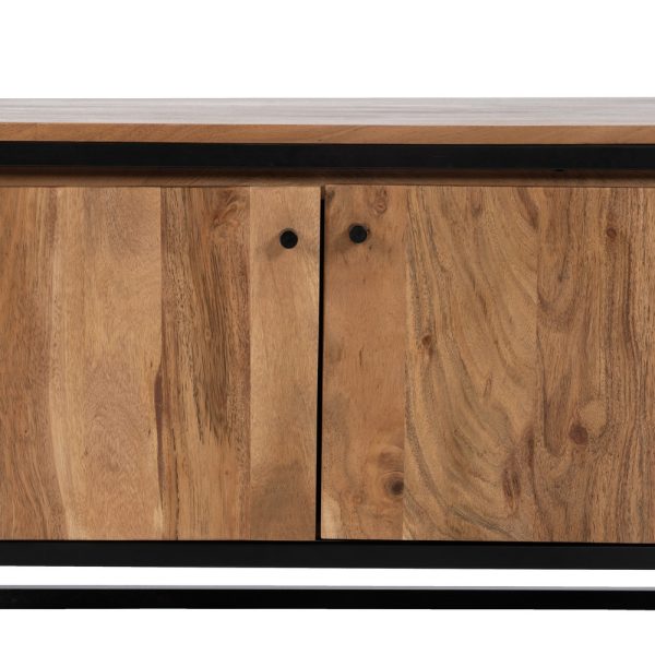 Mueble Tv Natural Madera-Metal Salón 175 X 45 X 50 Cm - Imagen 7